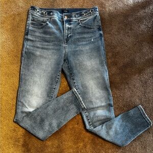 Express mid rise horsebit skinny jean